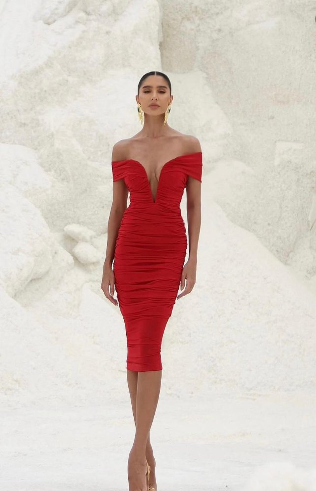 VESTIDO ROJO AMMIT M