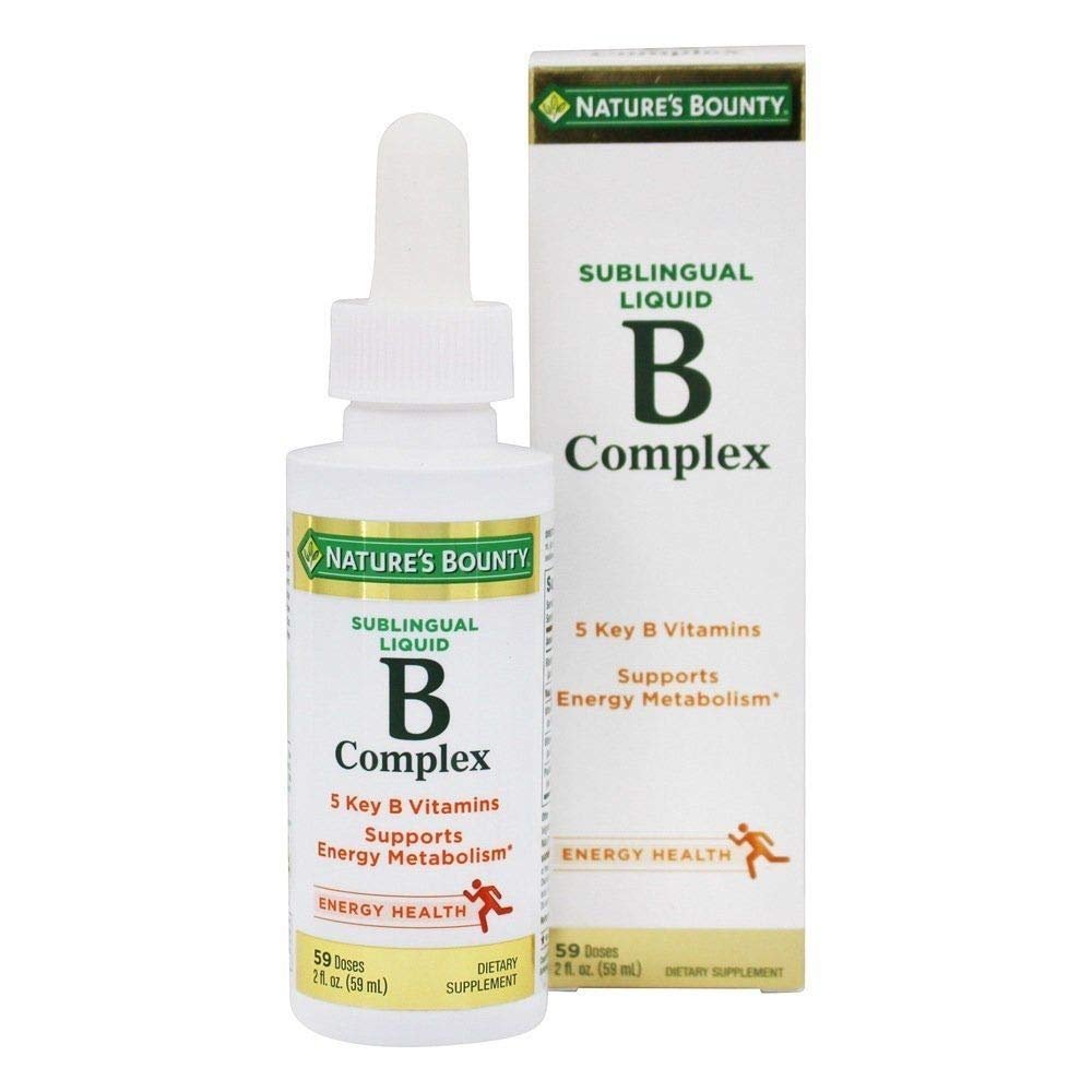 NATURES BOUNTY B-COMPLEX SUBLINGUAL LIQUIDO 59 SEV 2 OZ