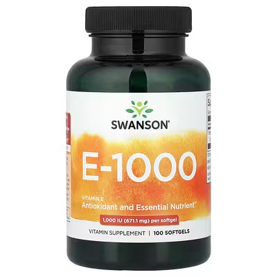 SWANSON E-1000 1,000IU 60SOFTGELS