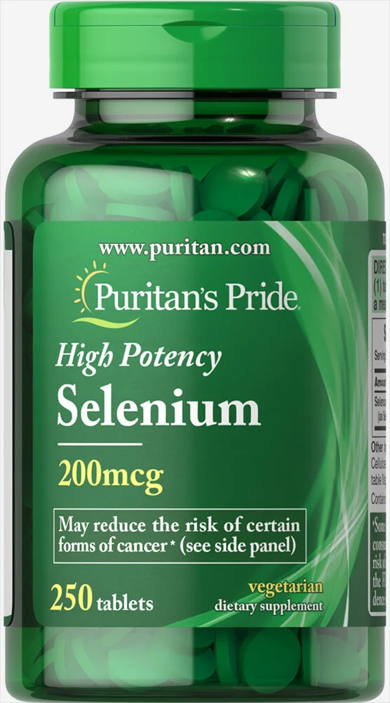 PURITANS PRIDE SELENIUM 200 MCG 250 TABLETA