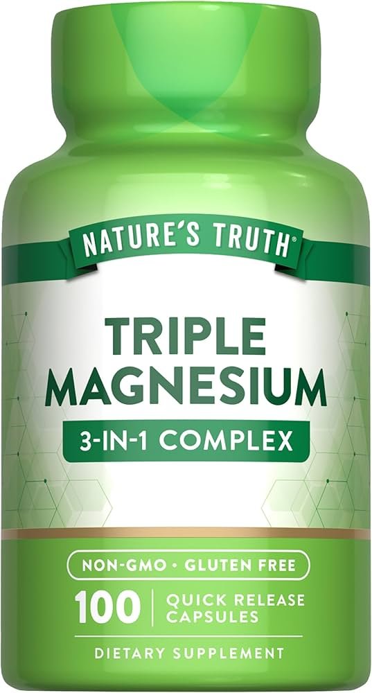 NATURES TRUTH TRIPLE MAGNESIUM 3-IN-1 COMPLEX 100 CAPSULAS