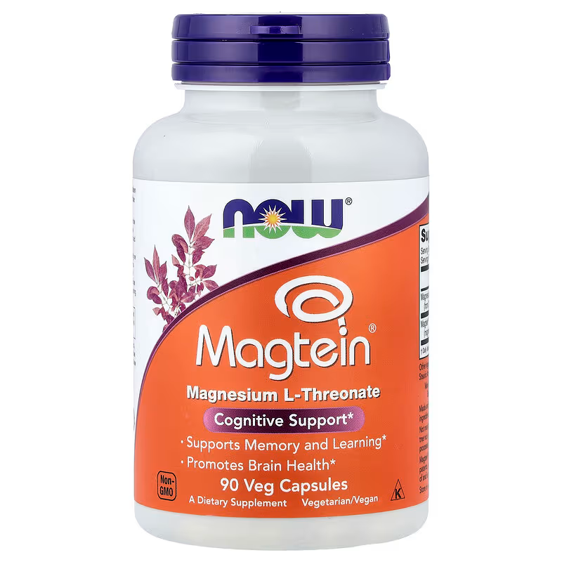 NOW MAGTEIN MAGNESIUM L-THREONATE 90 VEG CAPSULES