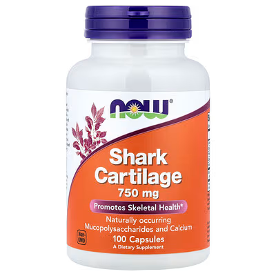 NOW SHARK CARTILAGE (CARTÍLAGO DE TIBURÓN)750 MG 100 CAPSULA
