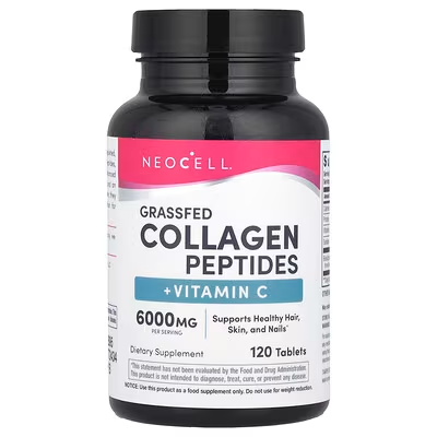 NEOCELL GRASSFED COLLAGEN PEPTIDES + VITAMIN C 6000 MG 120 TABLETA