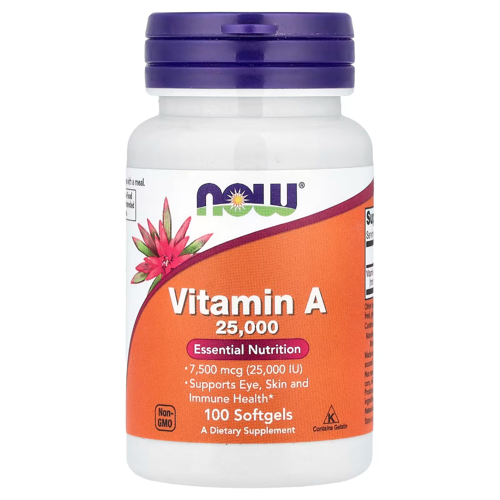 NOW VITAMINA  A 25,000 IU 100SOFTGELS