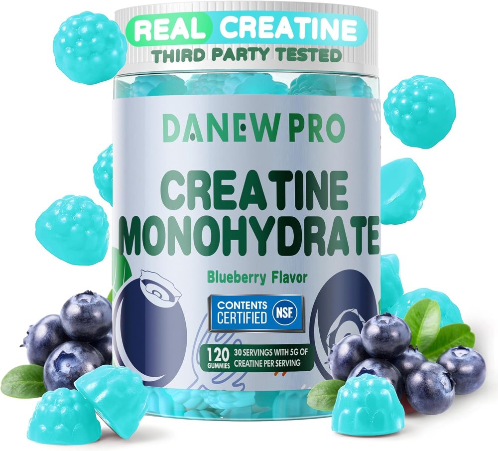 DANEW PRO CREATINE MONOHYDRATE SABOR BLUEBERRY  5G 120 GUMMIES