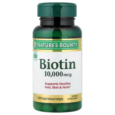 NATUIRE'S BOUNTY BIOTIN 10,000MCG 120 SOFTGELS