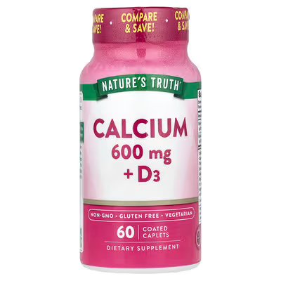 NATURES TRUTH CALCIUM 600MG + D3 60 TABLETA