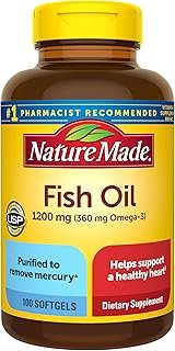 NATURE MADE OMEGA 3 FISH OIL 1200 MG 100 SOFTGELS