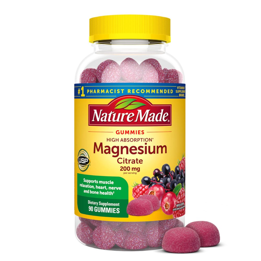 NATURE MADE MAGNESUM CITRATO GUMMIES 200MG 60 GUMMIES