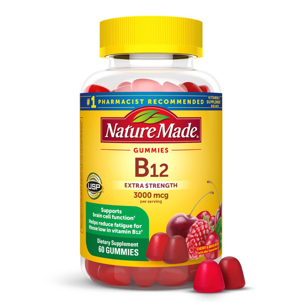 NATURE MADE VITAMIN B12 3000 MCG 60 GUMMIES