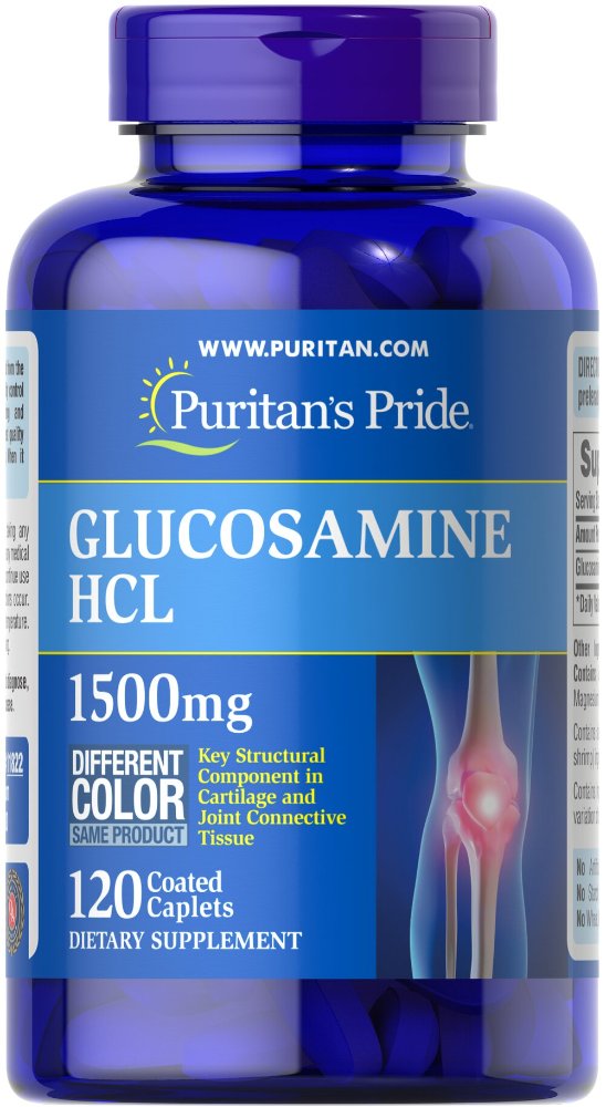 PURITANS PRIDE GLUCOSAMINE HCL 1500 MG 120 TABLETA