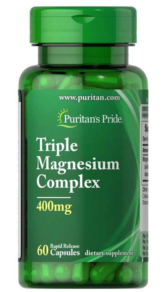 PURITANS PRIDE TRIPLE MAGNESIUM COMPLEX 400 MG 60 CAPSULA
