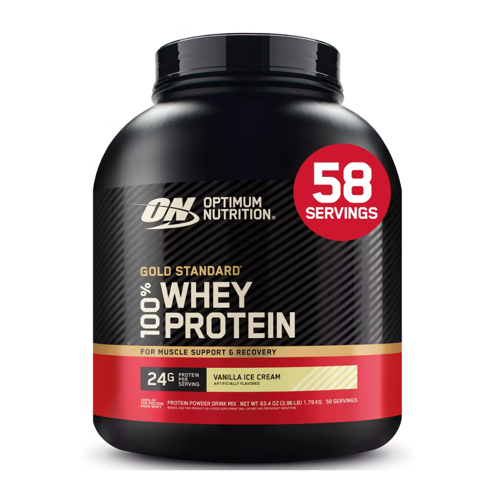 OPTIMUM NUTRITION GOLD STANDARD WHEY VAINILLA 3.96 LB 58 SERV