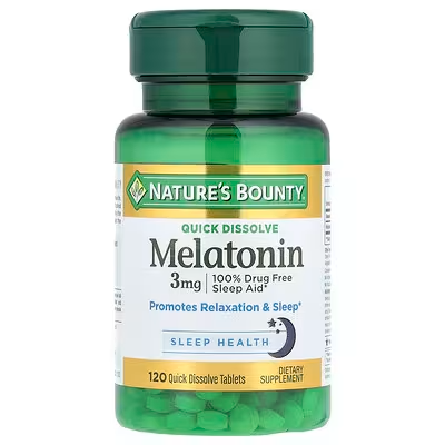 NATURE'S BOUNTY MELATONINA 3MG 120 TABLETAS