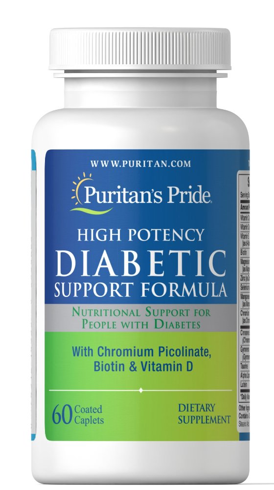 PURITANS PRIDE DIABETIC SUPPORT FORMULA 60 CAPSULA