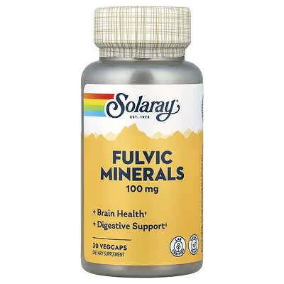 SOLARAY FULVIC MINERALS (SHILAJIT) 100MG 30 CAPSULA