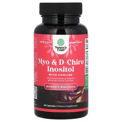 NATURES CRAFT MYO & D-CHIRO INOSITOL 60 CAPSULAS