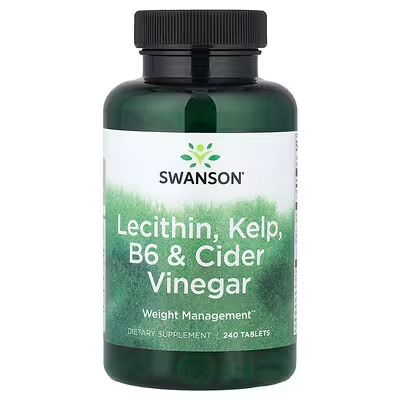 SWANSON LECITHIN, KELP , B6 & CIDER VINEGAR 240 TABLETA