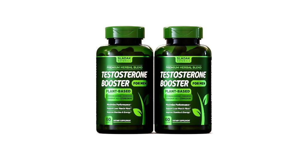 SLADAK NATURALS TESTOSTERONE BOOSTER 60 CAPSULAS