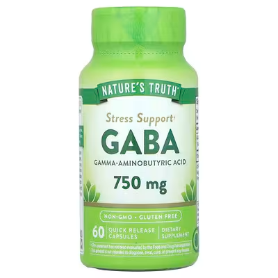 NATURES TRUTH GABA 750 MG 60 CAPSULA