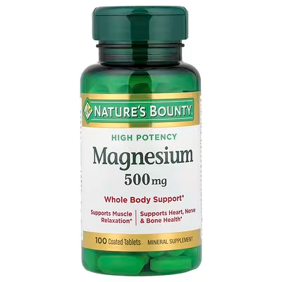 NATURES BOUNTY OXIDO DE MAGNESIUM 500MG 100 TABLETA