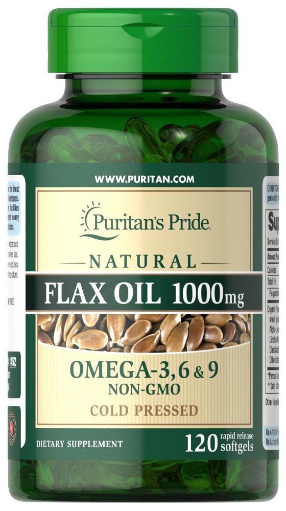 PURITANS PRIDE FLAX OIL 1000MG OMEGA 3 6 Y 9 120 SOFTGELS