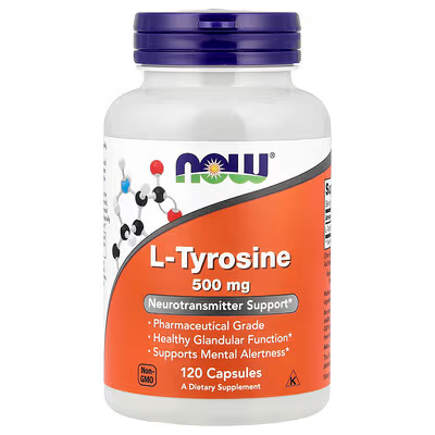 NOW L-TYROSINE 500MG 120 CAPSULAS