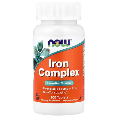 NOW IRON COMPLEX (HIERRO) 27MG 100 CAPSULA