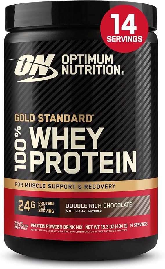OPTIMUM NUTRITION GOLD STANDARD WHEY CHOCOLATE 15.3 OZ 14 SERV