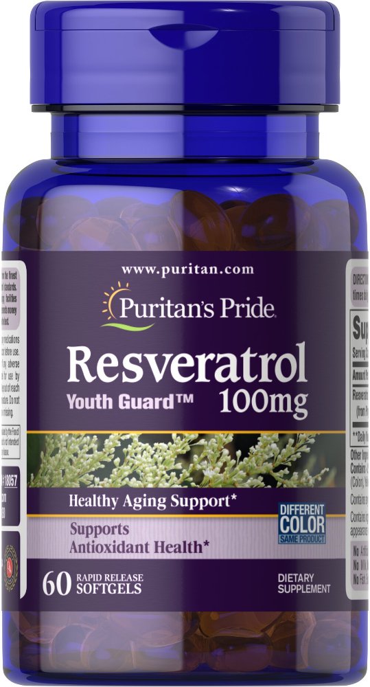 PURITANS PRIDE RESVERATROL 100MG