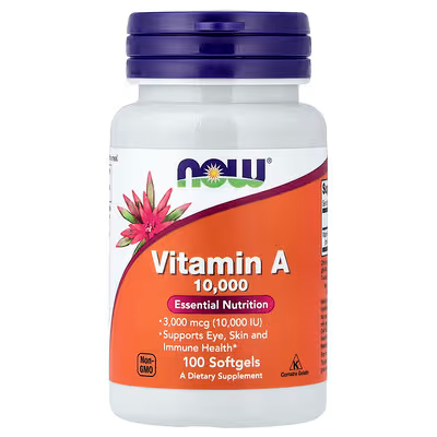 NOW VITAMINA A 10,000 IU 100SOFTGELS