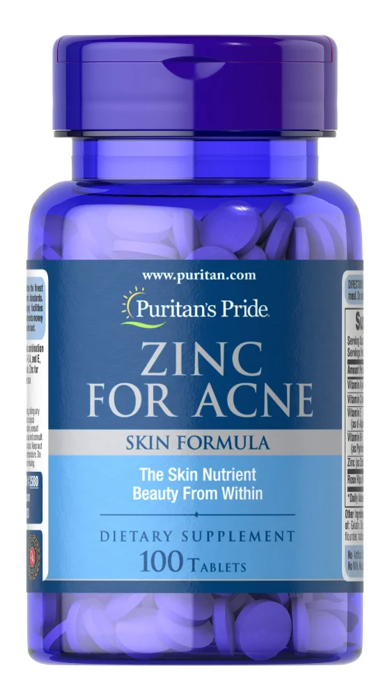 PURITANS PRIDE ZINC FRO ACNE 100 TABELTA