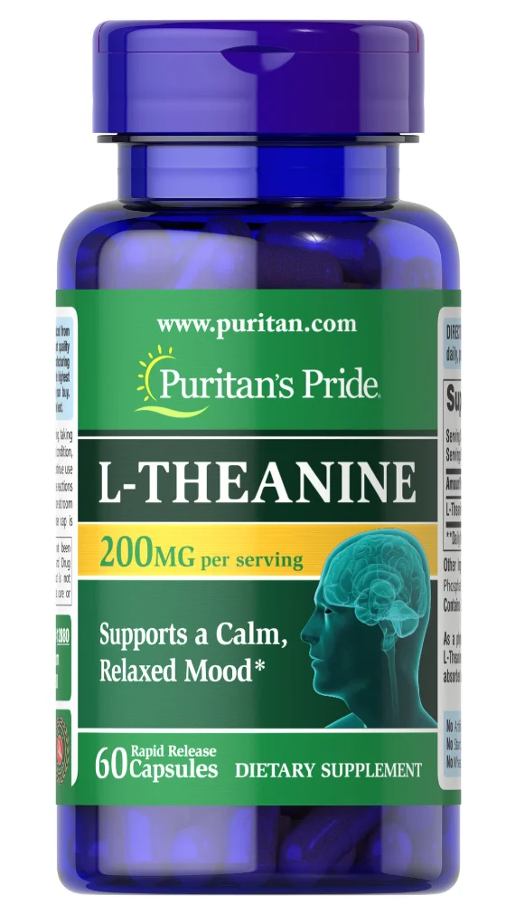 PURITANS PRIDE L-THEANINE 200MC 30 CAPSULA