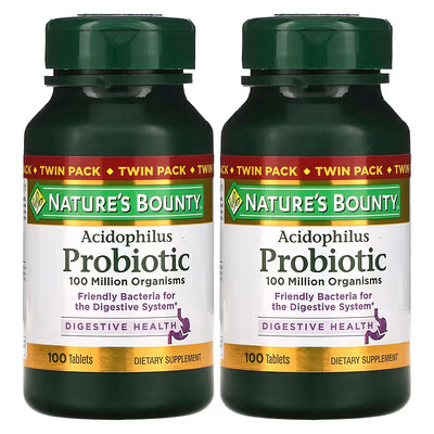 NATURES BOUNTY ACIDOPHILUS PROBIOTIC 100 MILLON 100 TABLETA