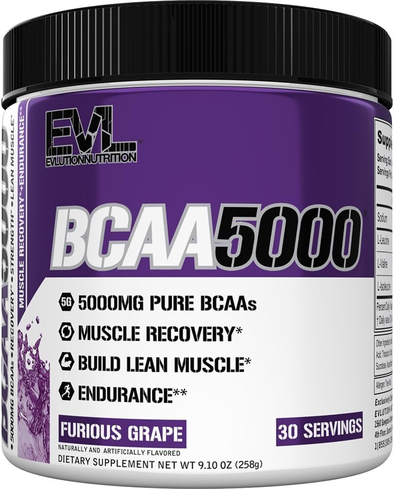 EVL BCAA POWER  FURIUS GRAPE  30 SERV 9.9 OZ (282G)