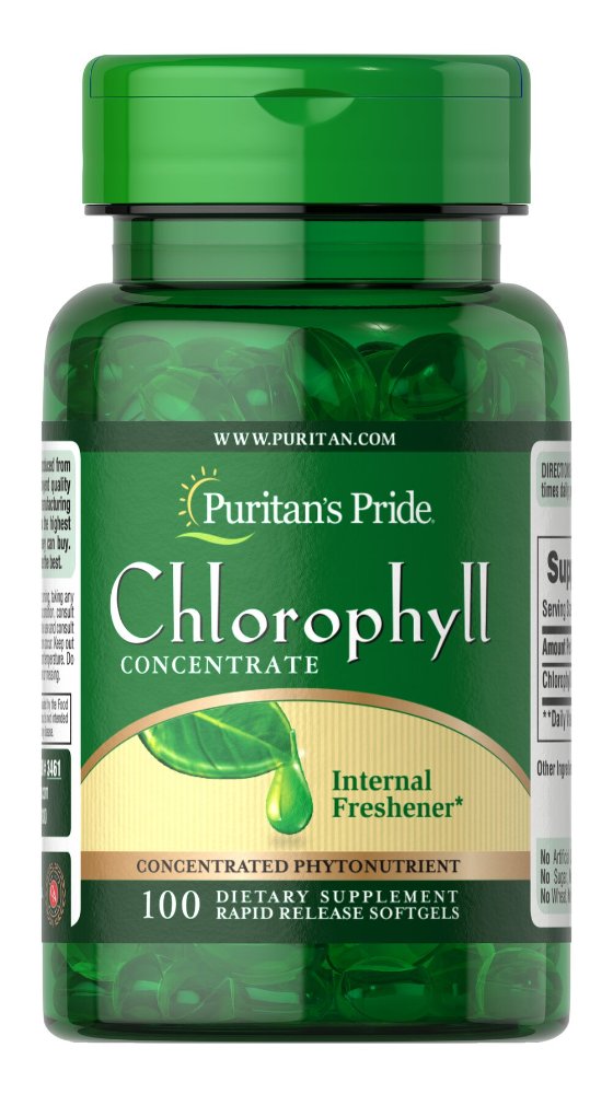 PURITANS PRIDE CHLOROPHYLL (CLOROFILA)50 MG 100 SOFTGELS