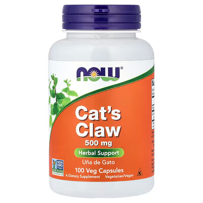 NOW CATS CLAW (UÃ±a de gato) 500MG 100 CAPSULA