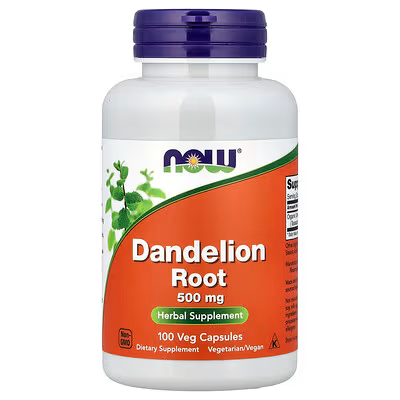 NOW DIENTE DE LEON 500MG 100 VEG CAPSULES