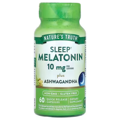 NATURES TRUTH SLEEP MELATONIN 10MG PLUS ASHWAGANDHA  60 CAPSULA