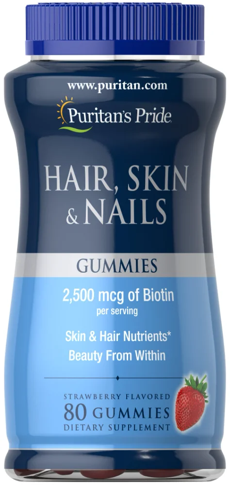 PURITANS PRIDE HAIR, SKIN & NAILS 80 GUMMIES