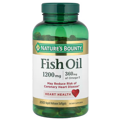NATURES BOUNTY OMEGA 3 FISH OIL 1200 MG 200 SOFTGELS