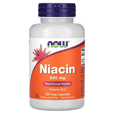 NOW NIACIN (VITAMIN B-3) 500MG 100 CAPSULA