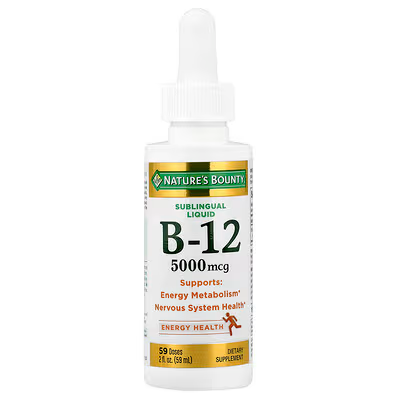 NATURES BOUNTY B12 LIQUIDA 5,000 MCG 2FL.OZ  59 SERVICIOS