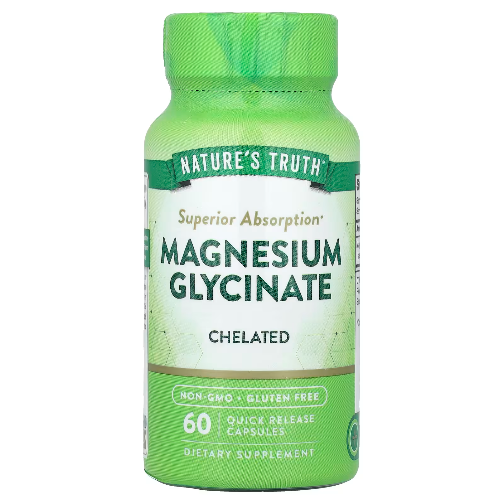 NATURE'S TRUTH MAGNESIUM GLYCINATE 60CAPSULAS
