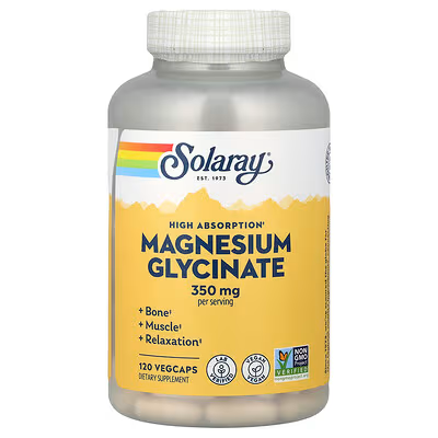 SOLARAY MAGNESIUM GLYCINATE 350MG 120CAPSULAS
