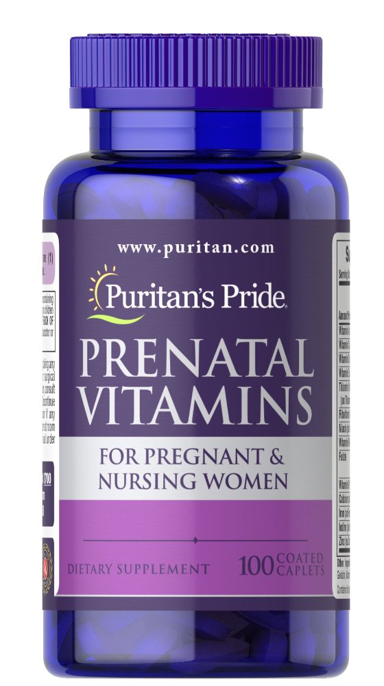 PURITANS PRIDE PRENANTAL 100 CAPSULA
