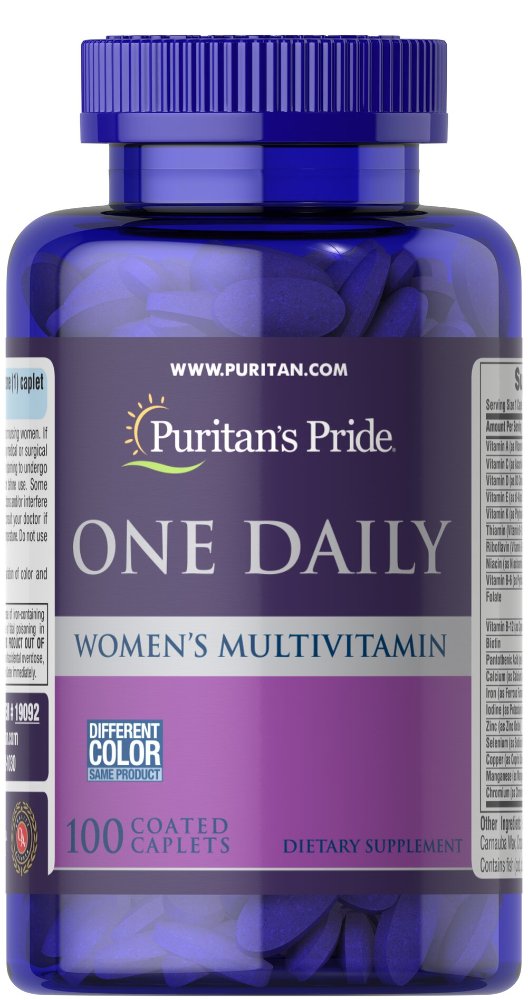 PURITANS PRIDE ONE DAILY MULTIVITAMIN WOMEN 100 TABLETA