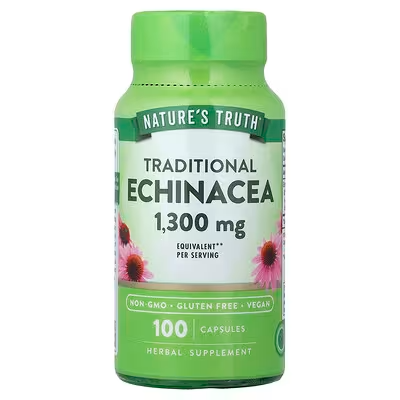 NATURES TRUTH ECHINACEA TRADICIONAL  1,300MG 100CAPSULAS