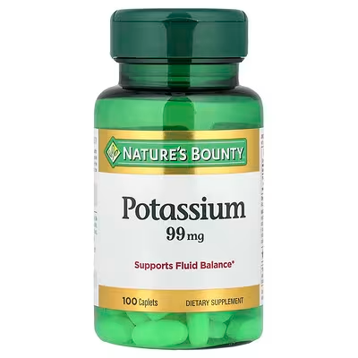 NATURES BOUNTY POTASSIUM 99MG 100 CAPLETA